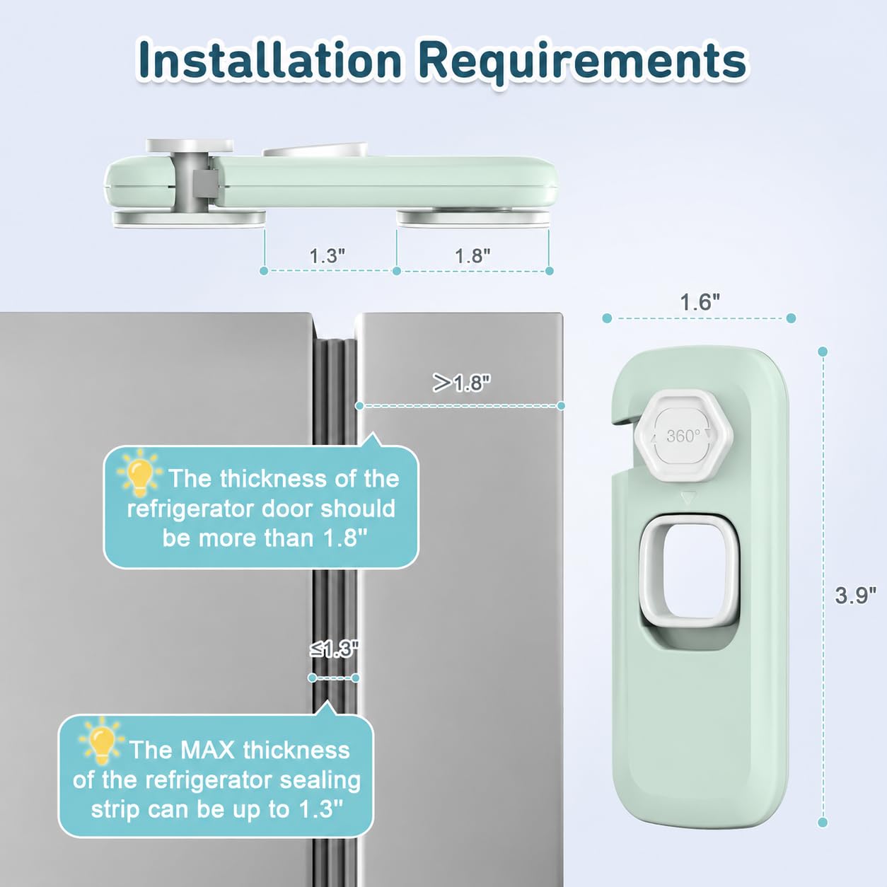Refrigerator Door Lock( Child Safety )