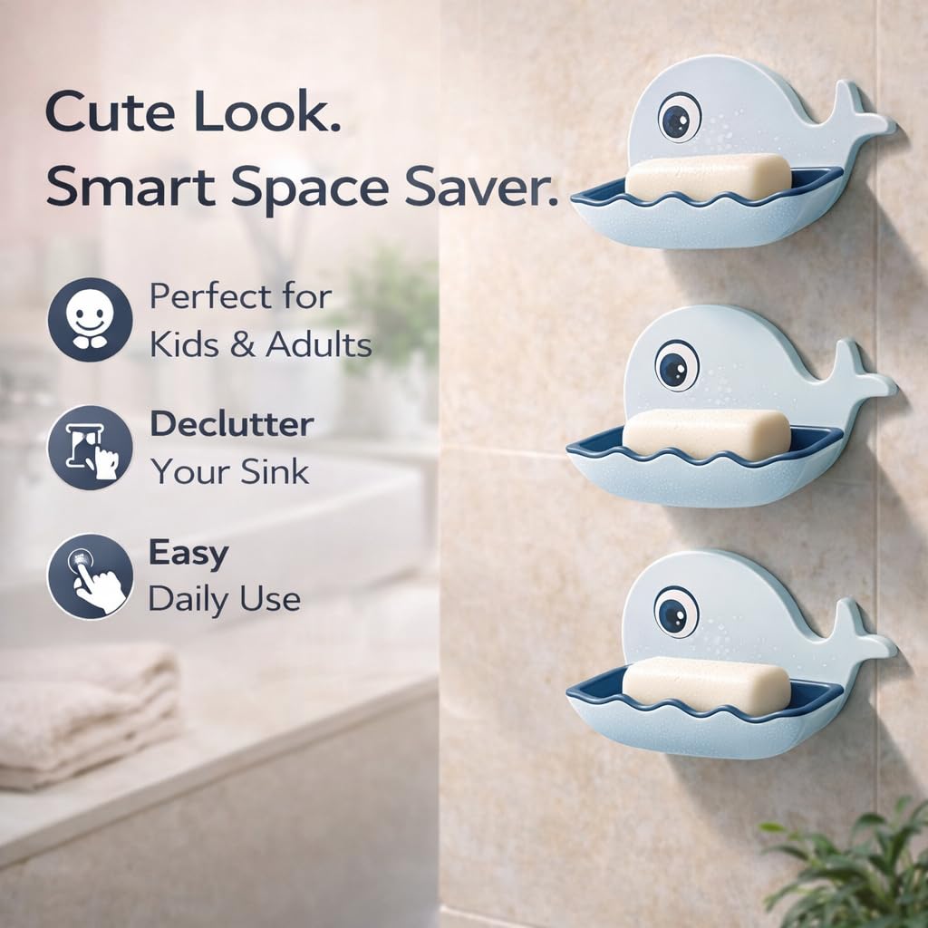 Self Adhesive Soap Holder  (Pack of 2)