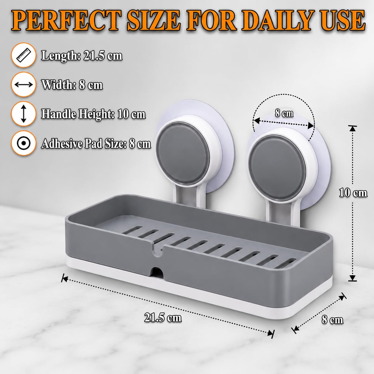 Self Adhesive Soap Holder  (Pack of 2)