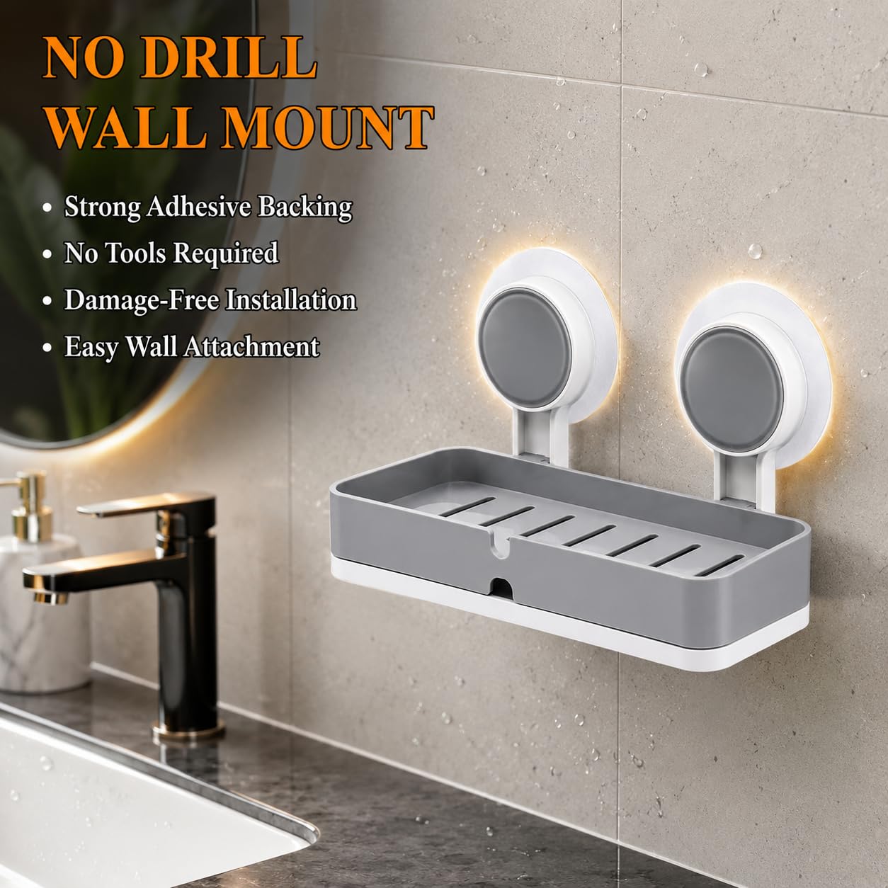 Self Adhesive Soap Holder  (Pack of 2)