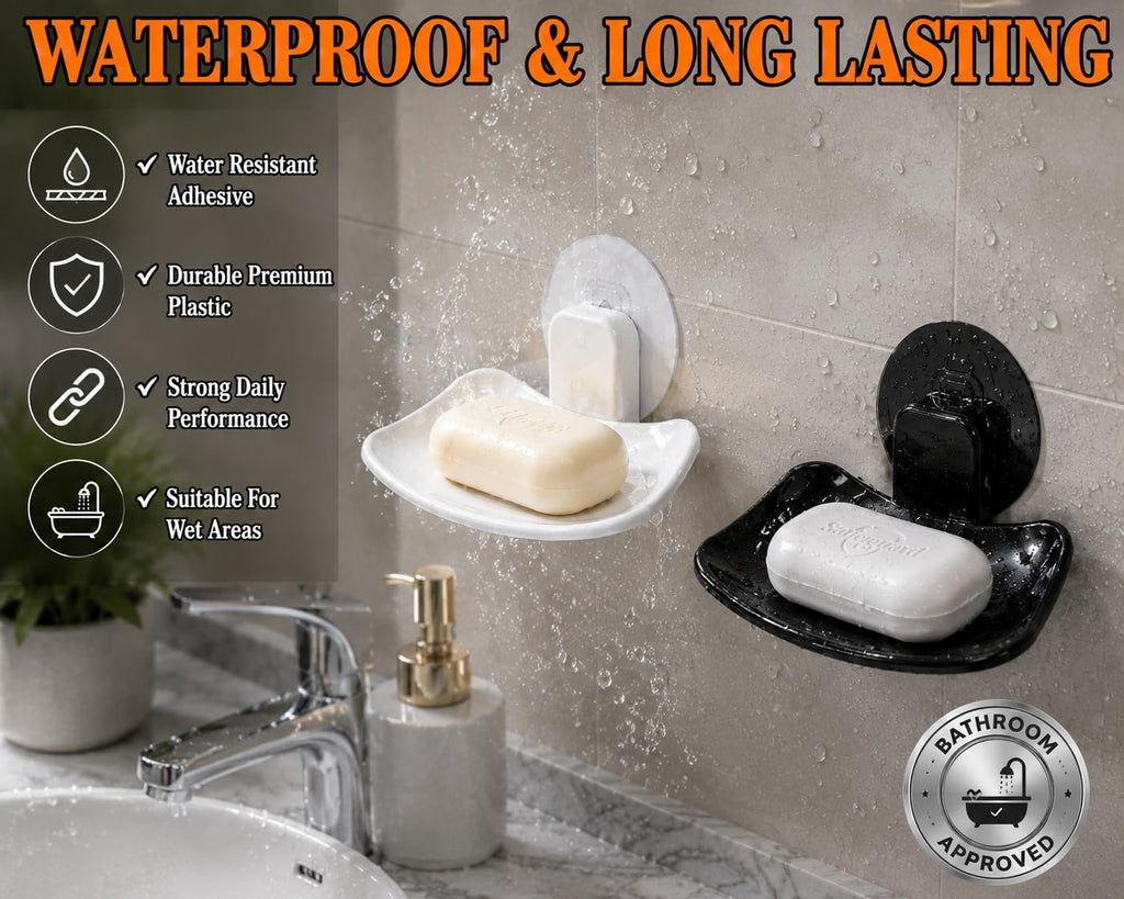 Self Adhesive Soap Holder  (Pack of 2)