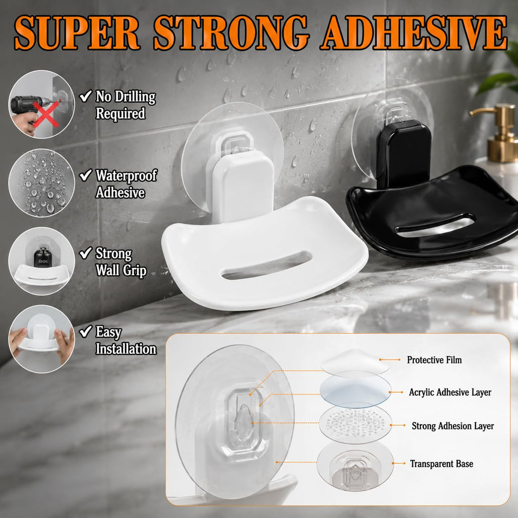 Self Adhesive Soap Holder  (Pack of 2)