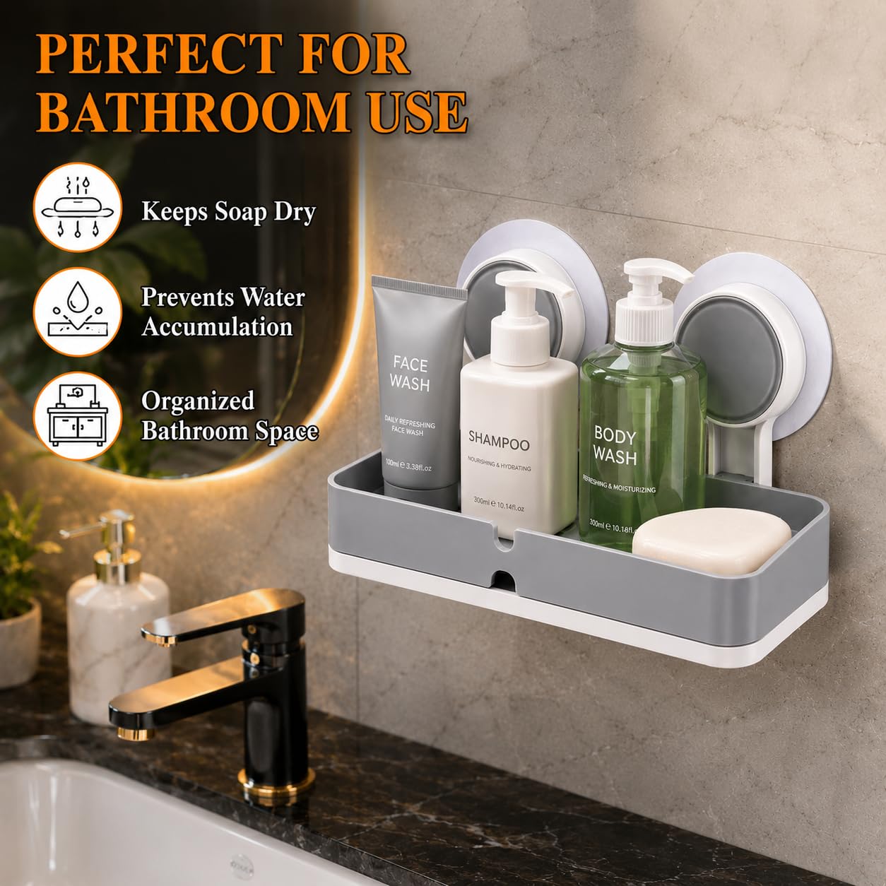 Self Adhesive Soap Holder  (Pack of 2)