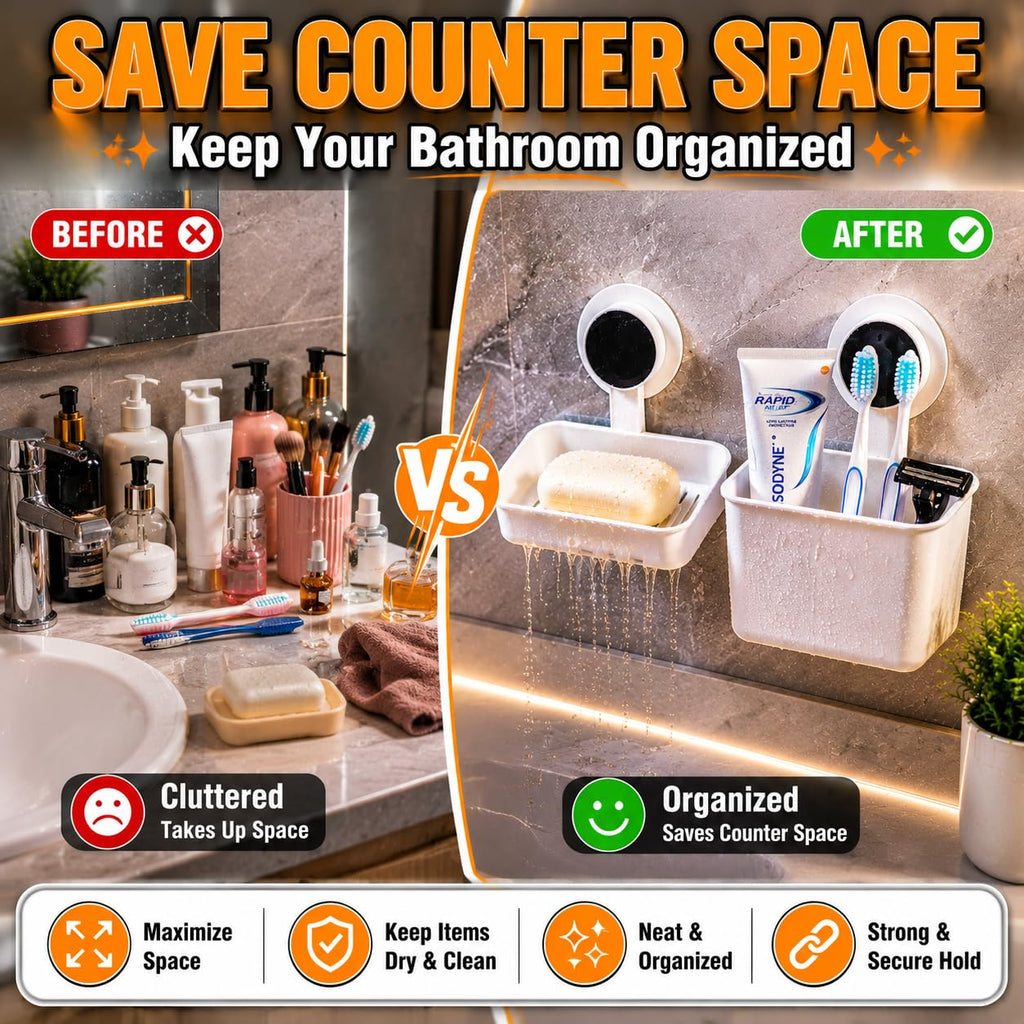 Self Adhesive Soap Holder  (Pack of 2)