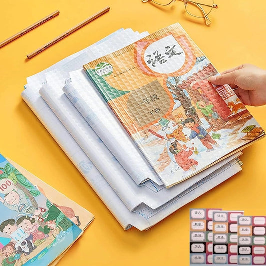 Transparent Sticker Book Cover Film  (30 Pcs)