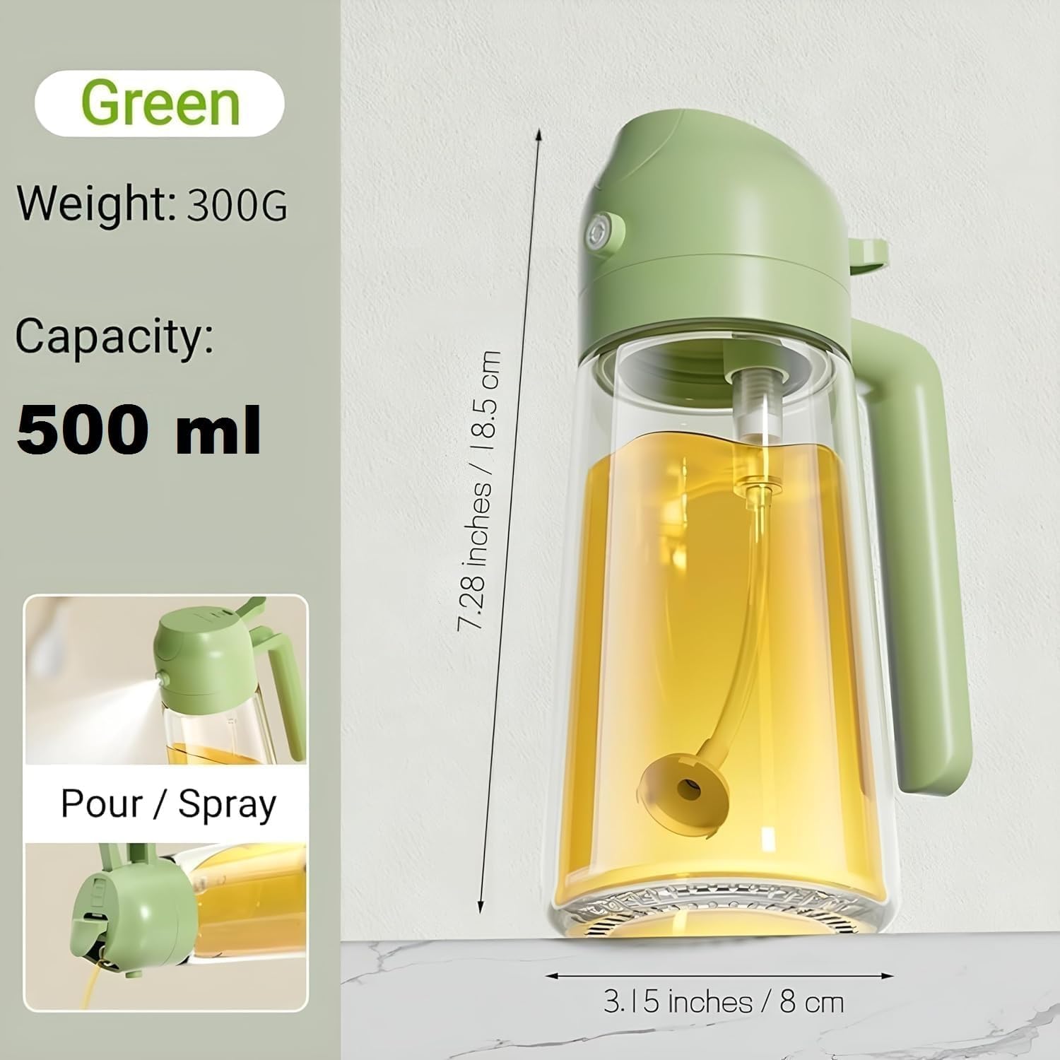 Glass Dispenser with Spray and Pour