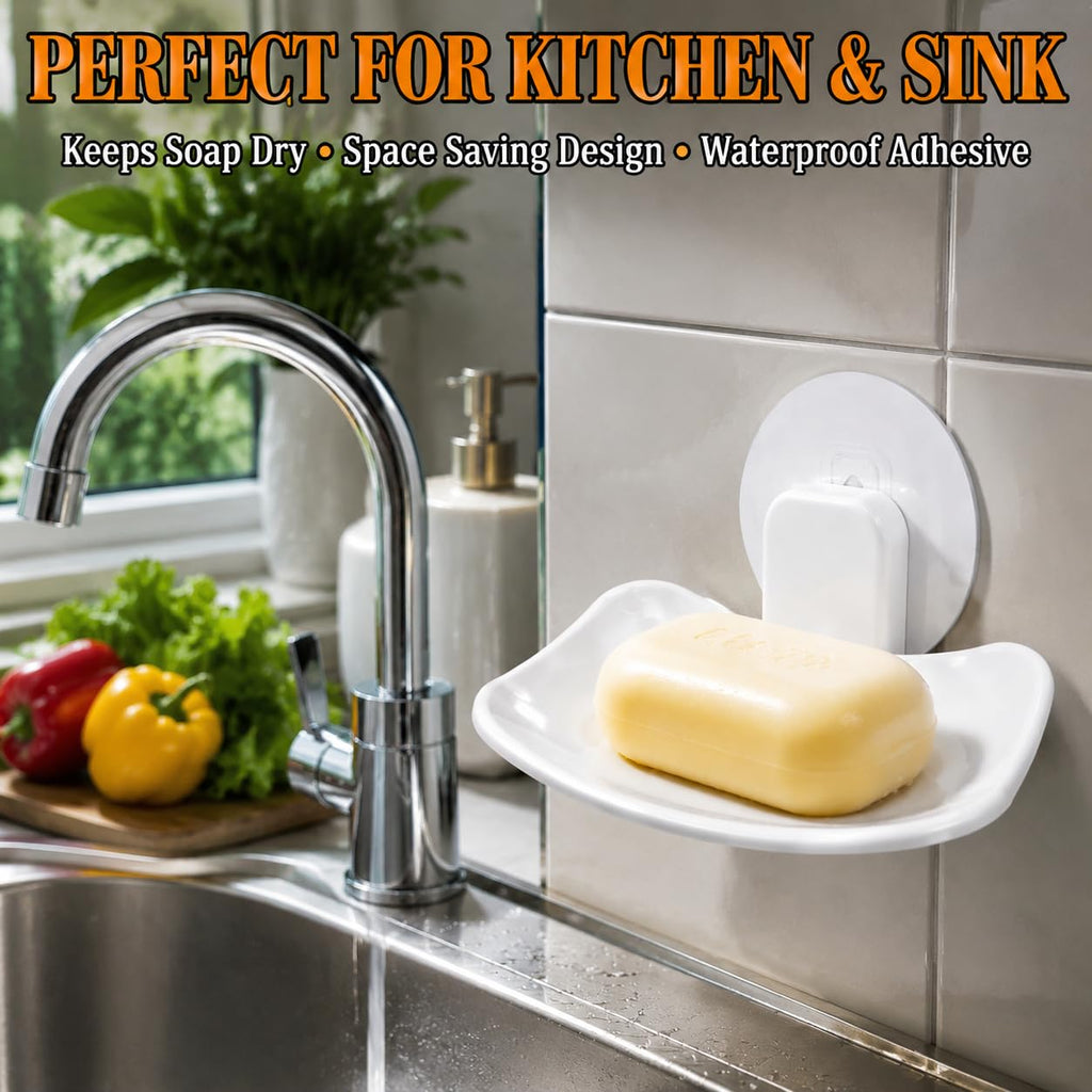 Self Adhesive Soap Holder  (Pack of 2)