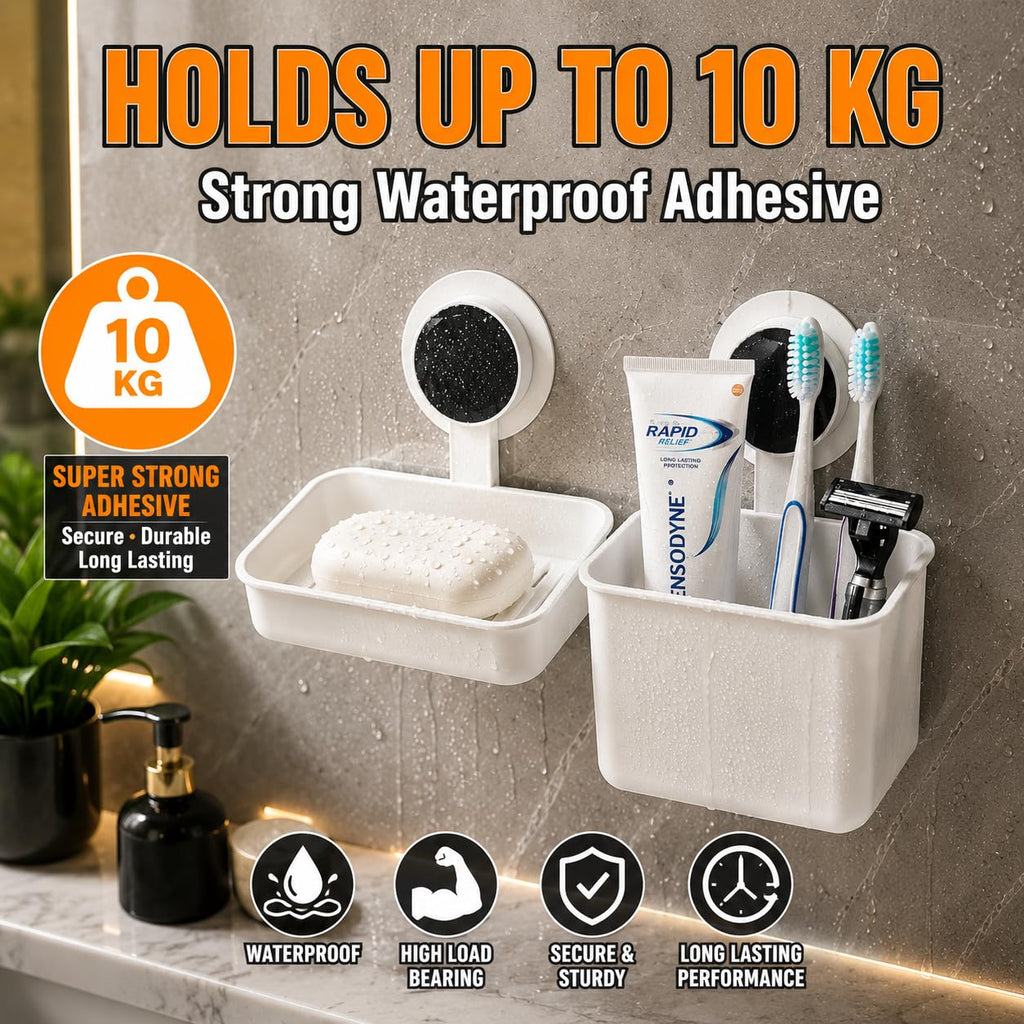 Self Adhesive Soap Holder  (Pack of 2)