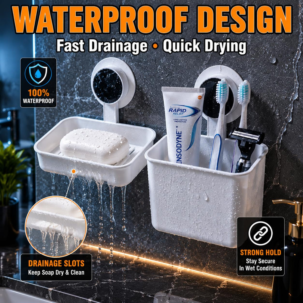 Self Adhesive Soap Holder  (Pack of 2)